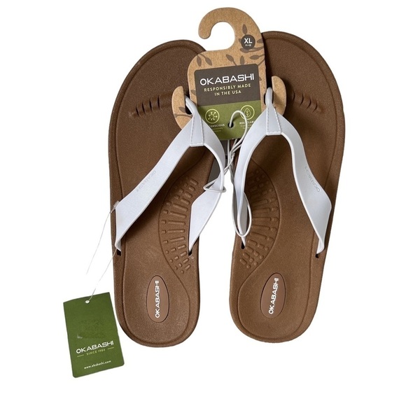 🆕 OKABASHI BREEZE WOMENS FLIP FLOPS 11-12 XL - Picture 3 of 7